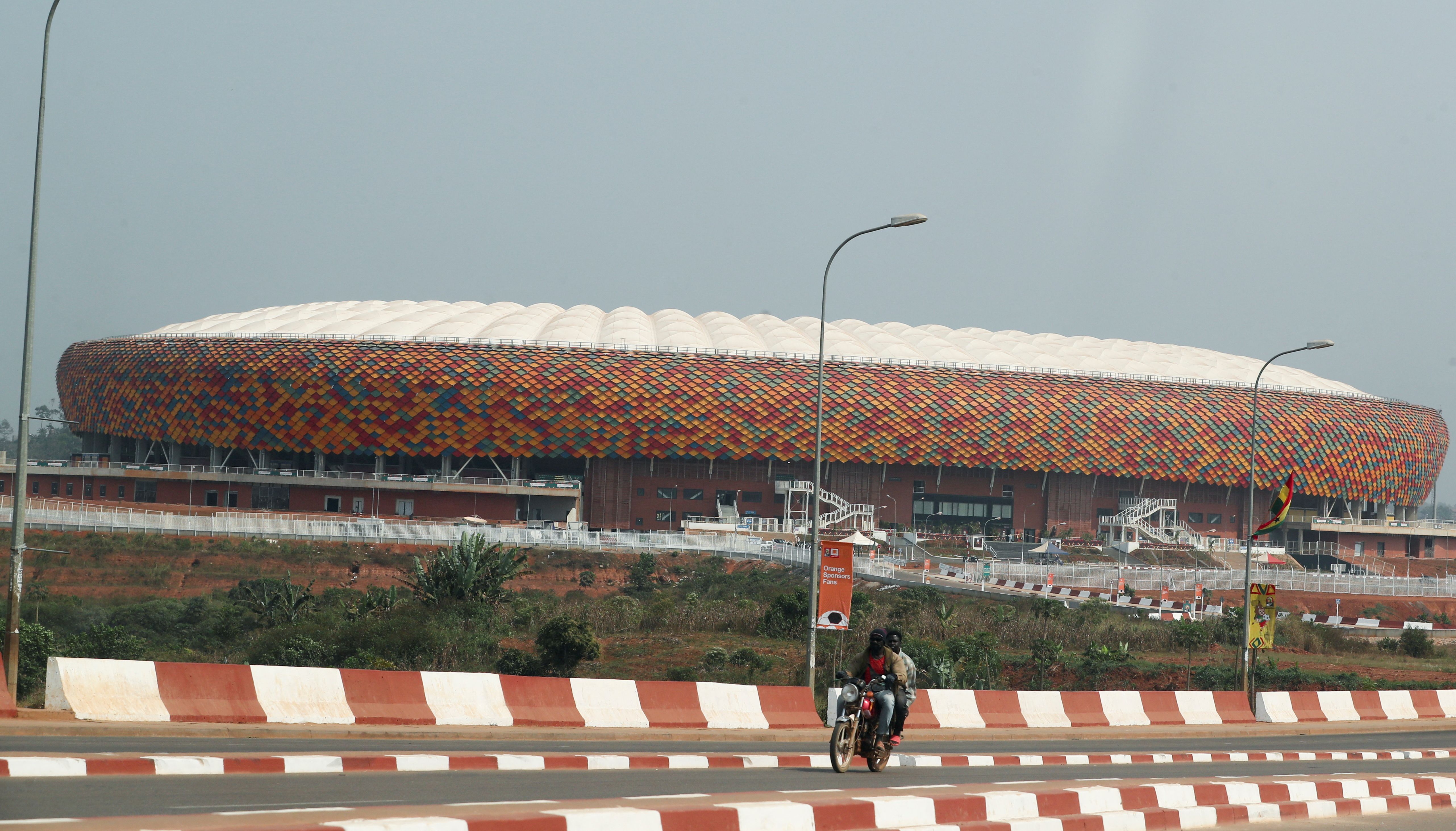 General view shows the Olembe Stadium, after yesterday match between Cameroon and Comoros, in Yaounde, Cameroon January 25, 2022. REUTERS/Mohamed Abd El Ghany