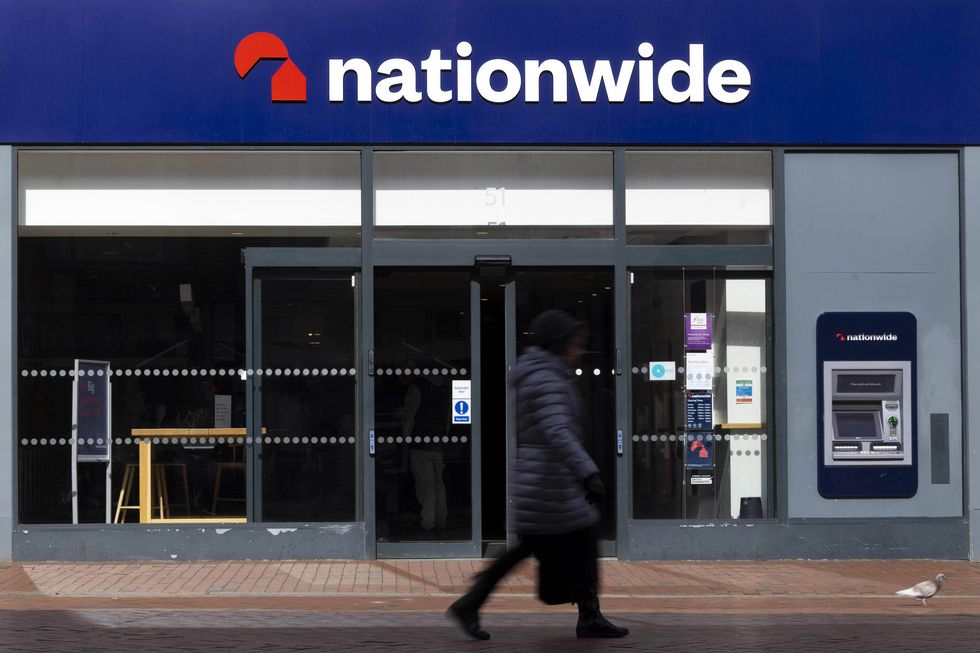General views of a branch of Nationwide in Reading