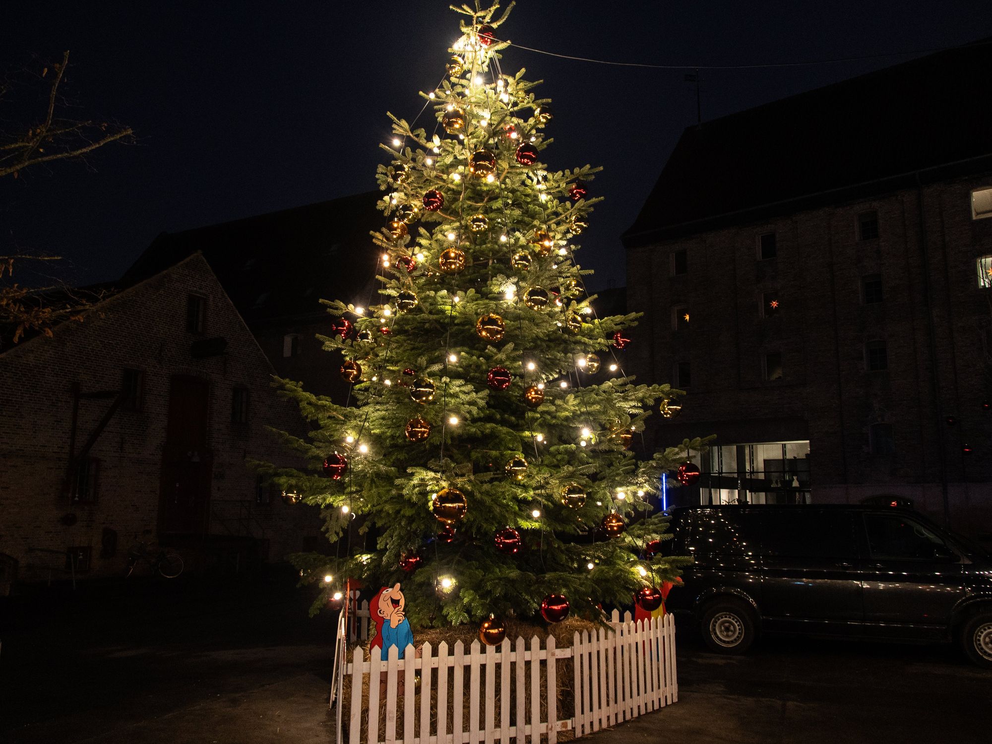 Generic Christmas tree in town