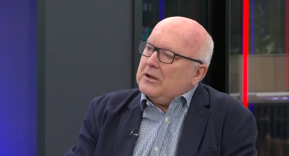 George Brandis in the GB News studio