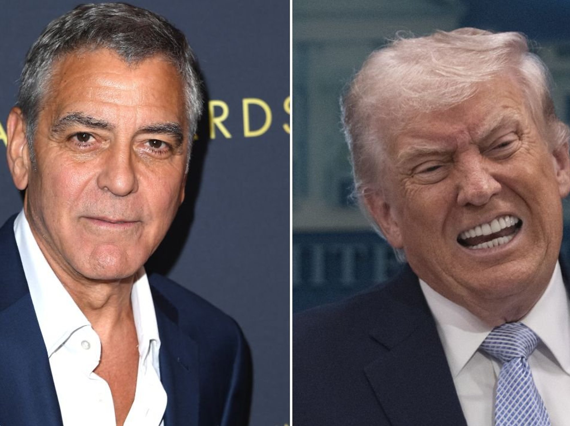 George Clooney and Donald Trump