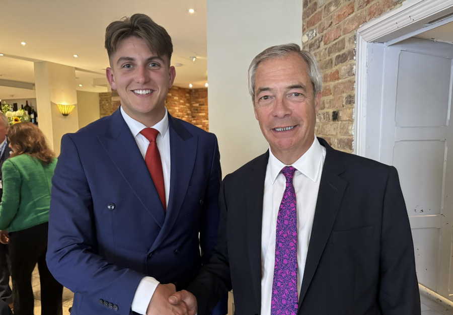 George Finch and Nigel Farage