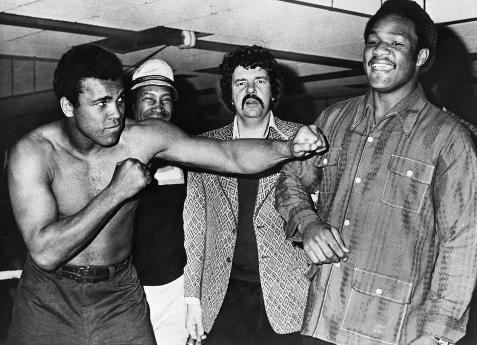 George Foreman and Muhammad Ali