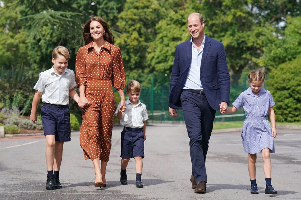 George, Kate, Louis, William and Charlotte