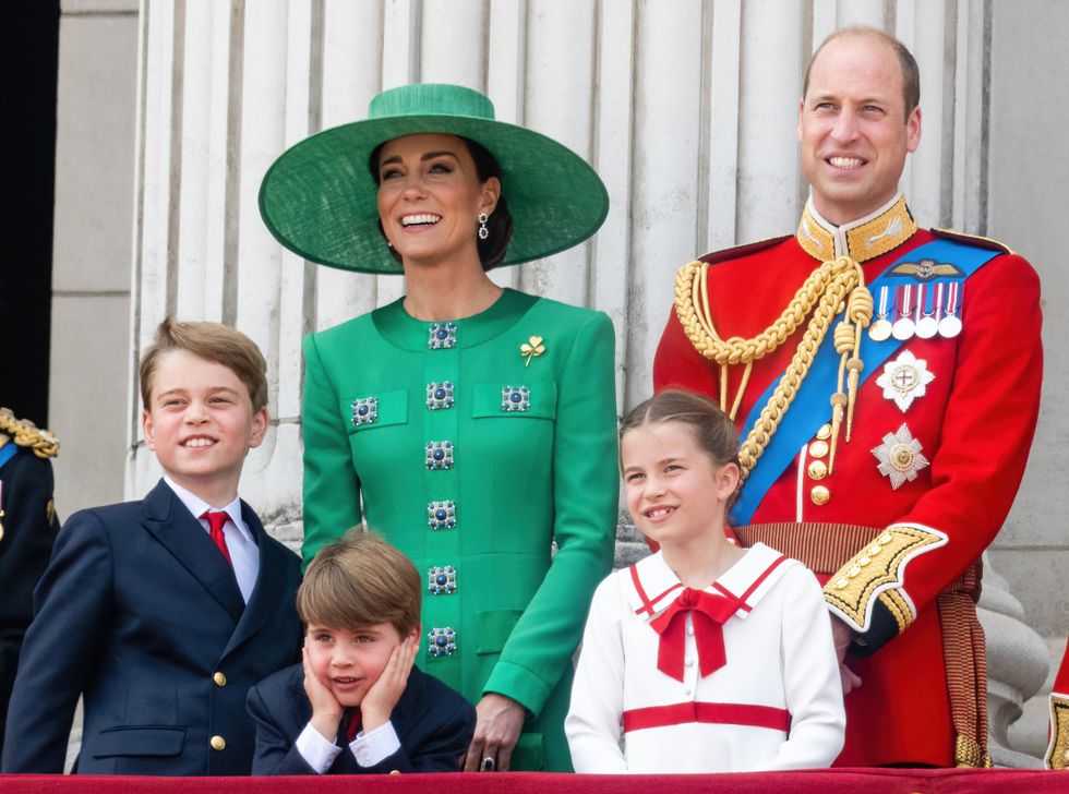 George, Kate, Louis, William and Charlotte