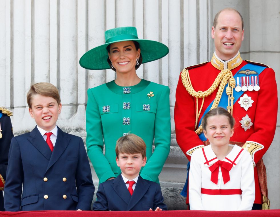 George, Kate, Louis, William and Charlotte