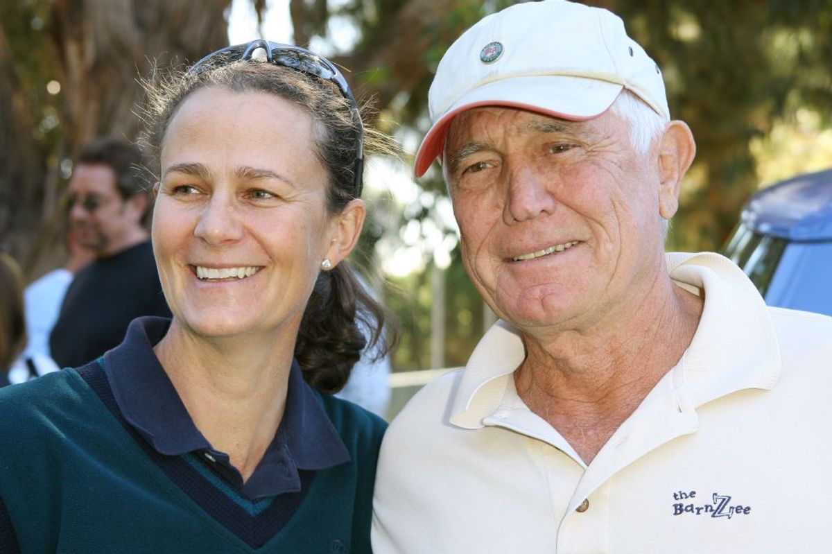 George Lazenby and Pam Shriver