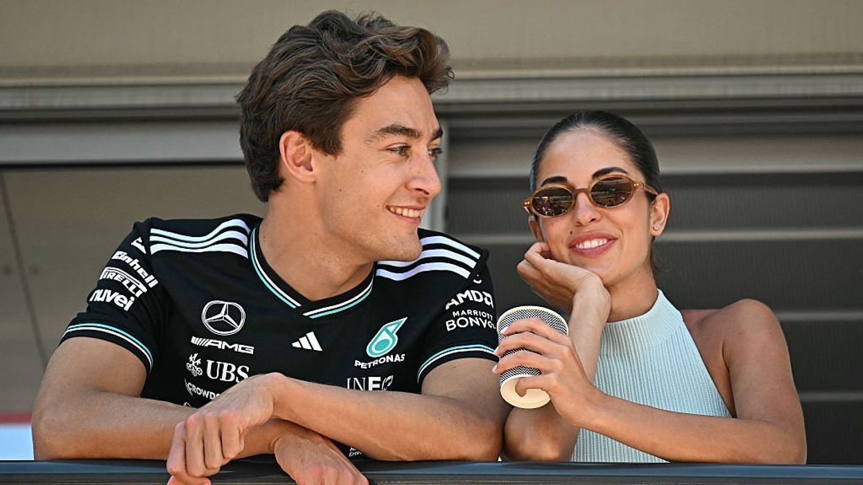 George Russell and Carmen Montero Mundt