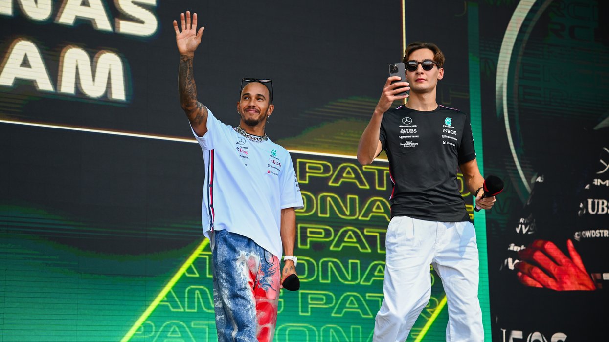 George Russell beat Lewis Hamilton to pole at Silverstone