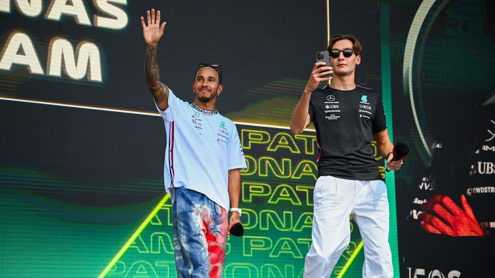 George Russell beat Lewis Hamilton to pole at Silverstone