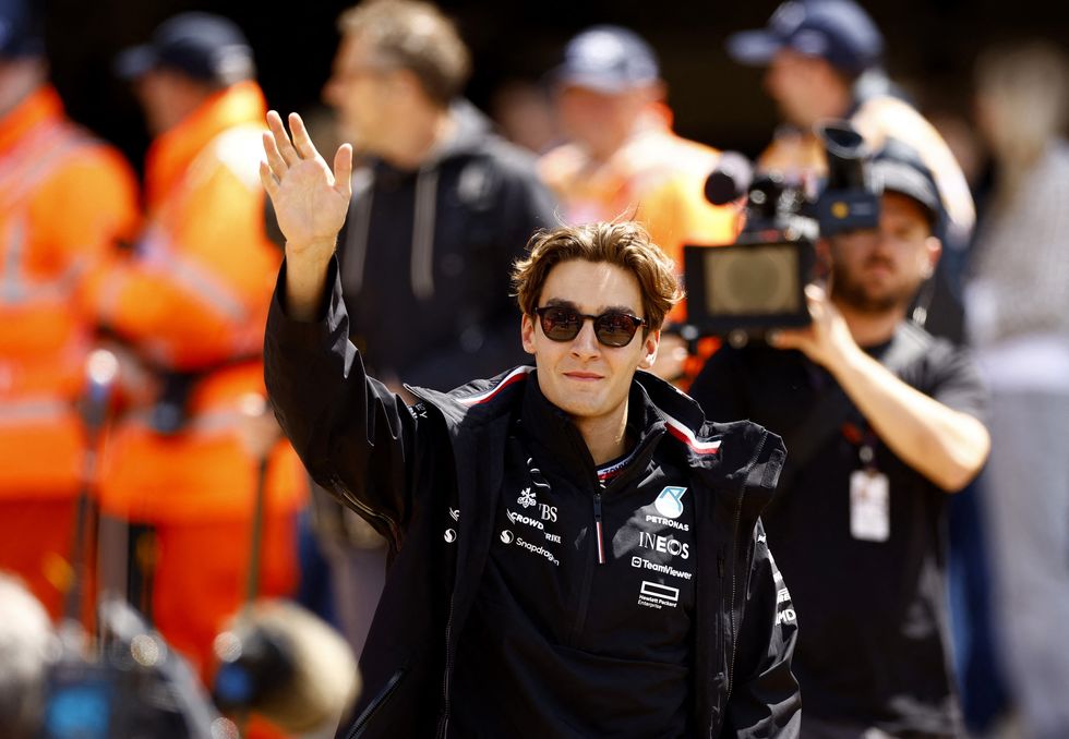 George Russell beat Lewis Hamilton to pole