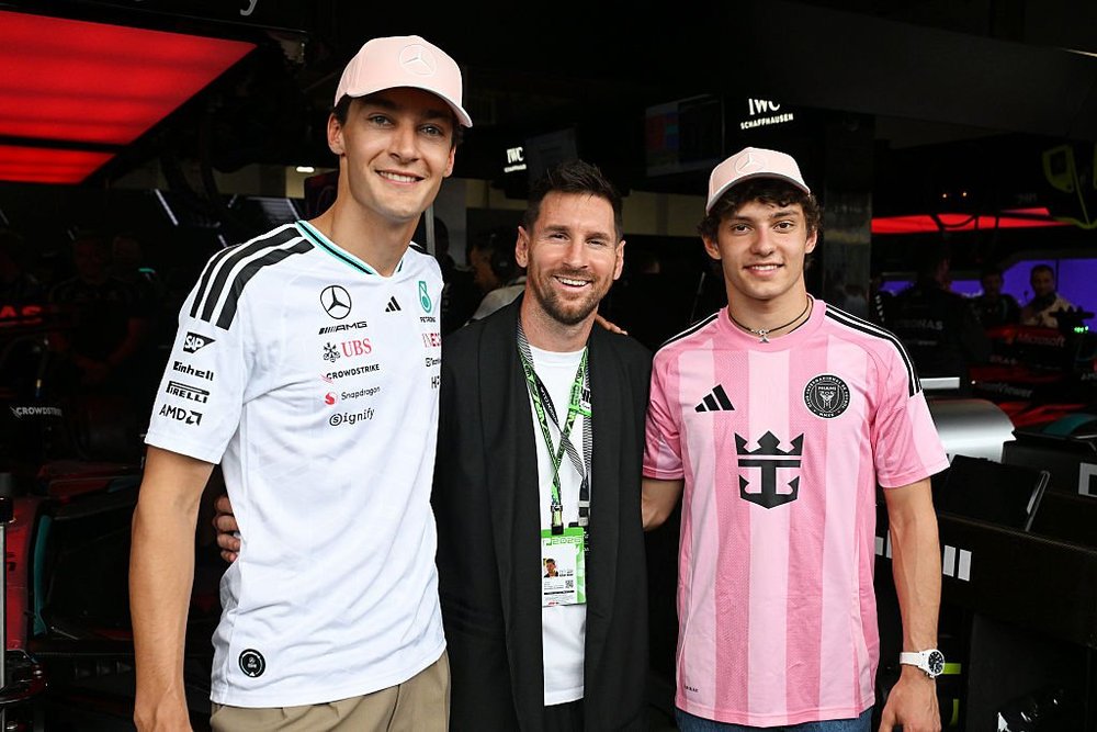 George Russell, Lionel Messi, Kimi Antonelli