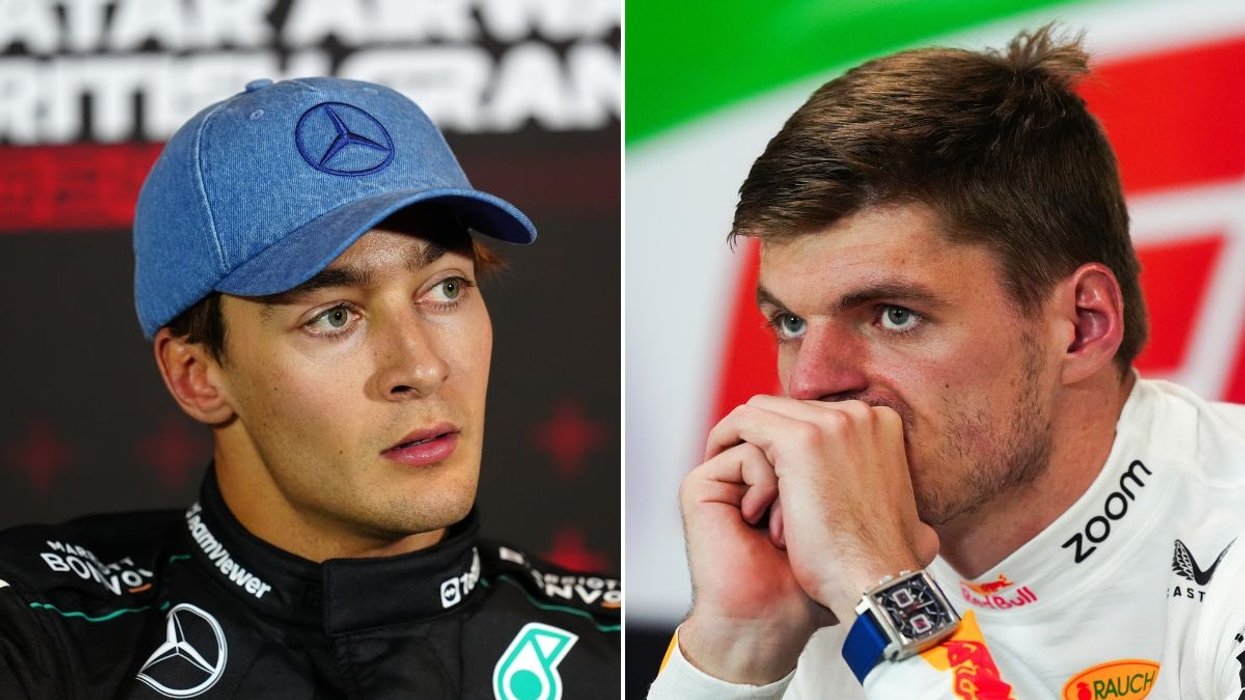 George Russell Max Verstappen