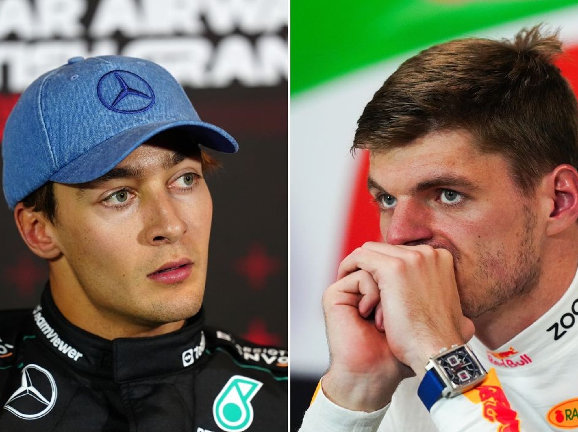 George Russell Max Verstappen