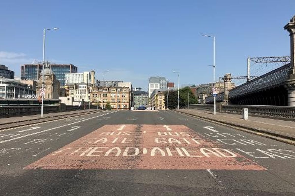 George V bridge in Glasgow
