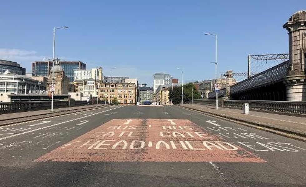 George V bridge in Glasgow