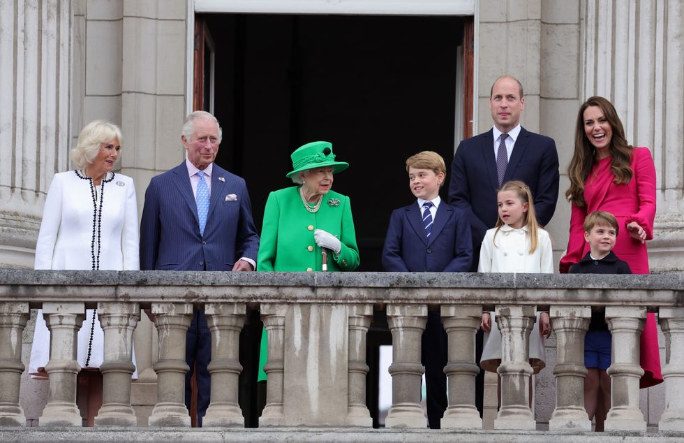 George was seen on the royal balcony during the Queen's Platinum Jubilee earlier this year