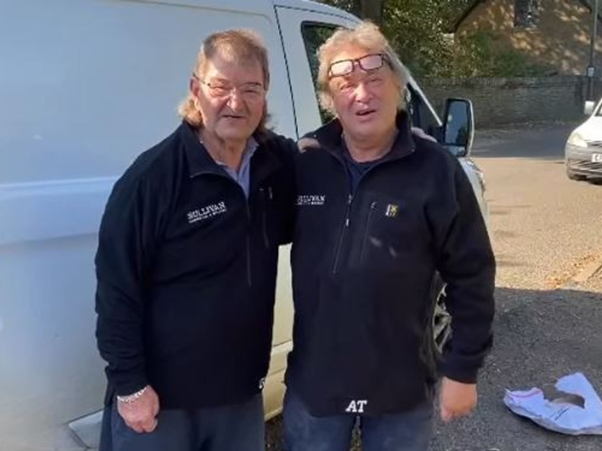 Gerald Cooper and Alan Townsend from Clarkson's Farm