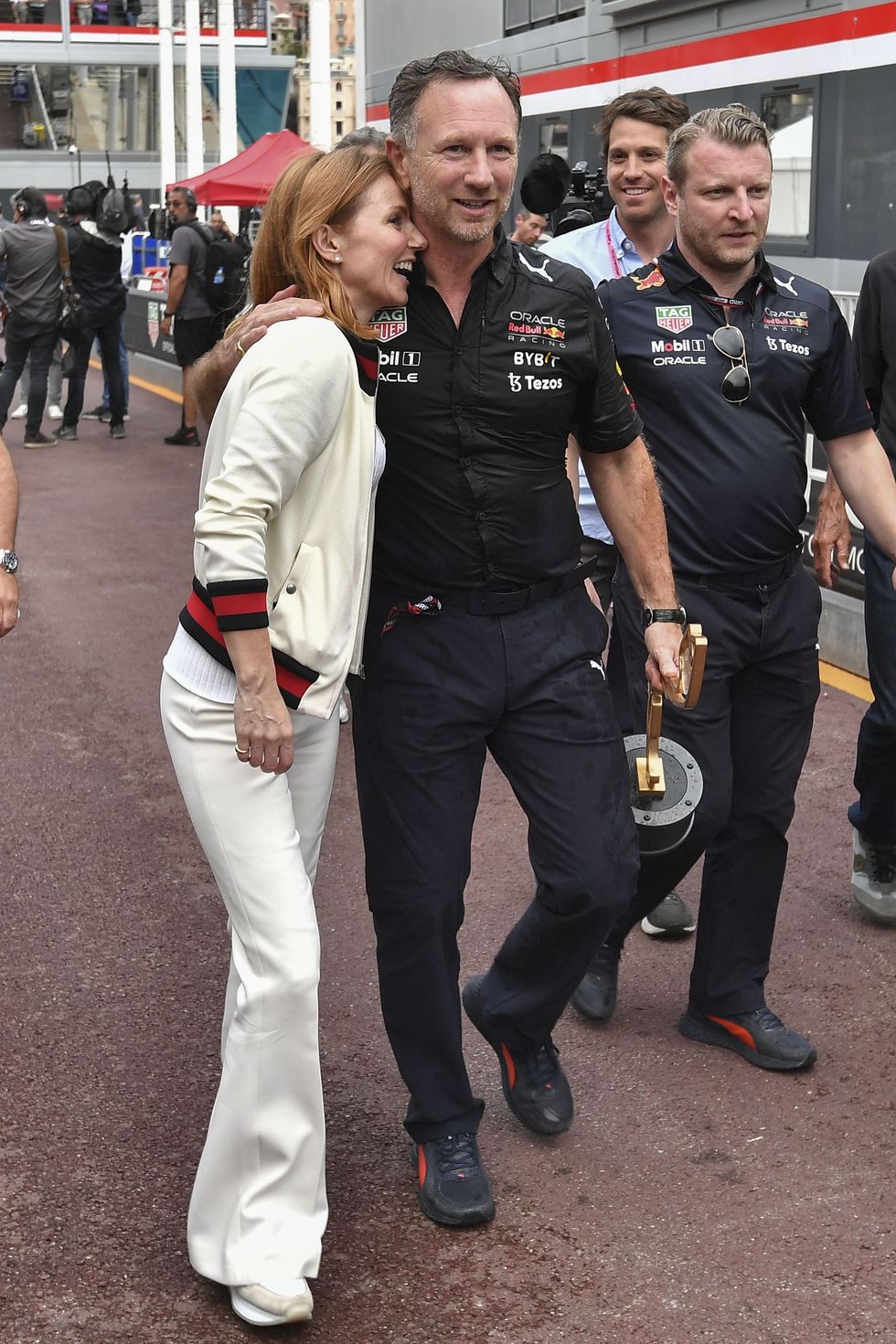 Geri Halliwell has been a regular by her husband's side in the F1 paddock