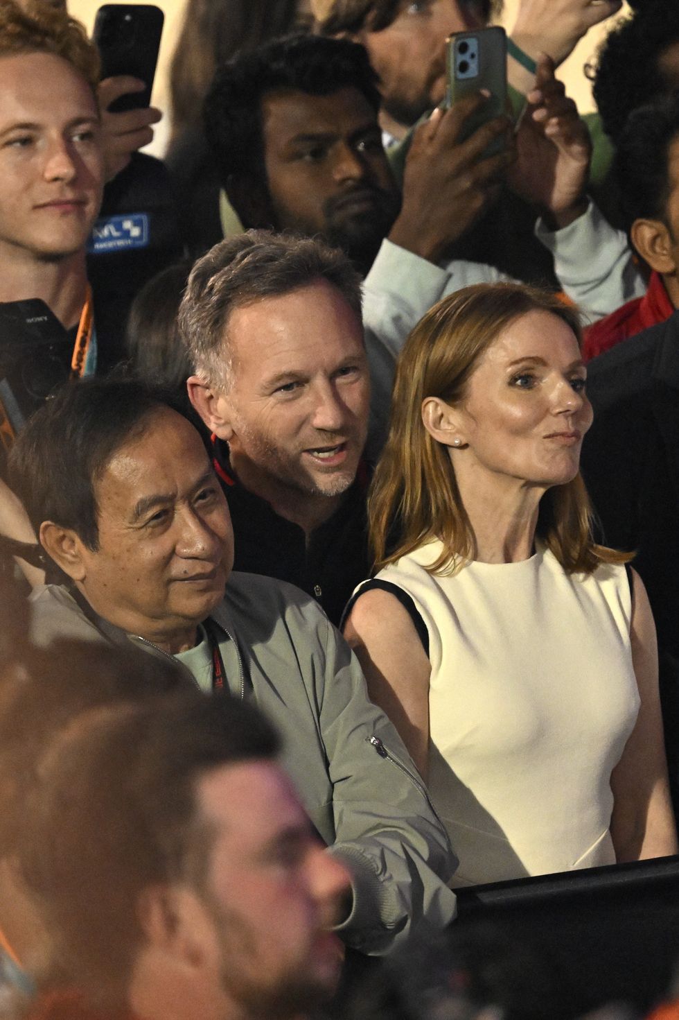 Geri Halliwell stuck with Christian Horner