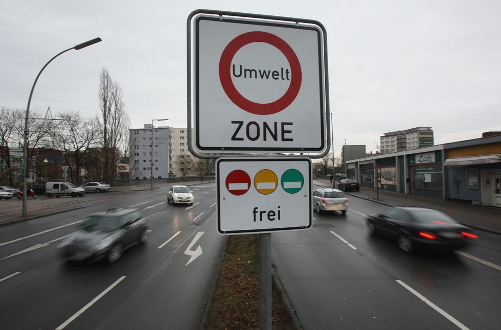 German Low Emission Zone sign