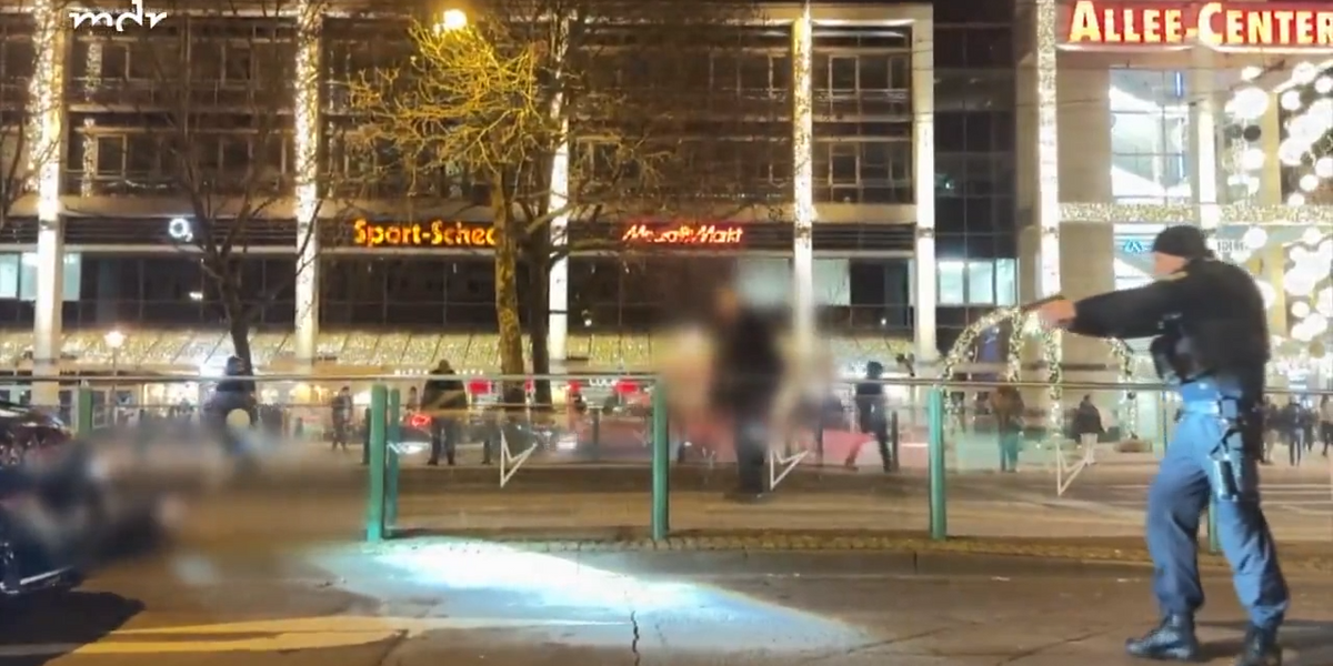 NextImg:WATCH moment suspect is arrested in Magdeburg after car ploughs through Christmas market crowd