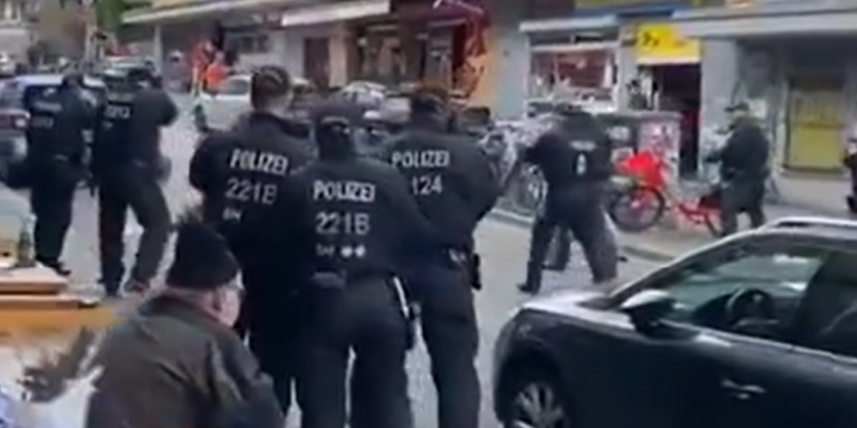 NextImg:Euro 2024 chaos: Police shoot man with axe threatening football fans in Hamburg