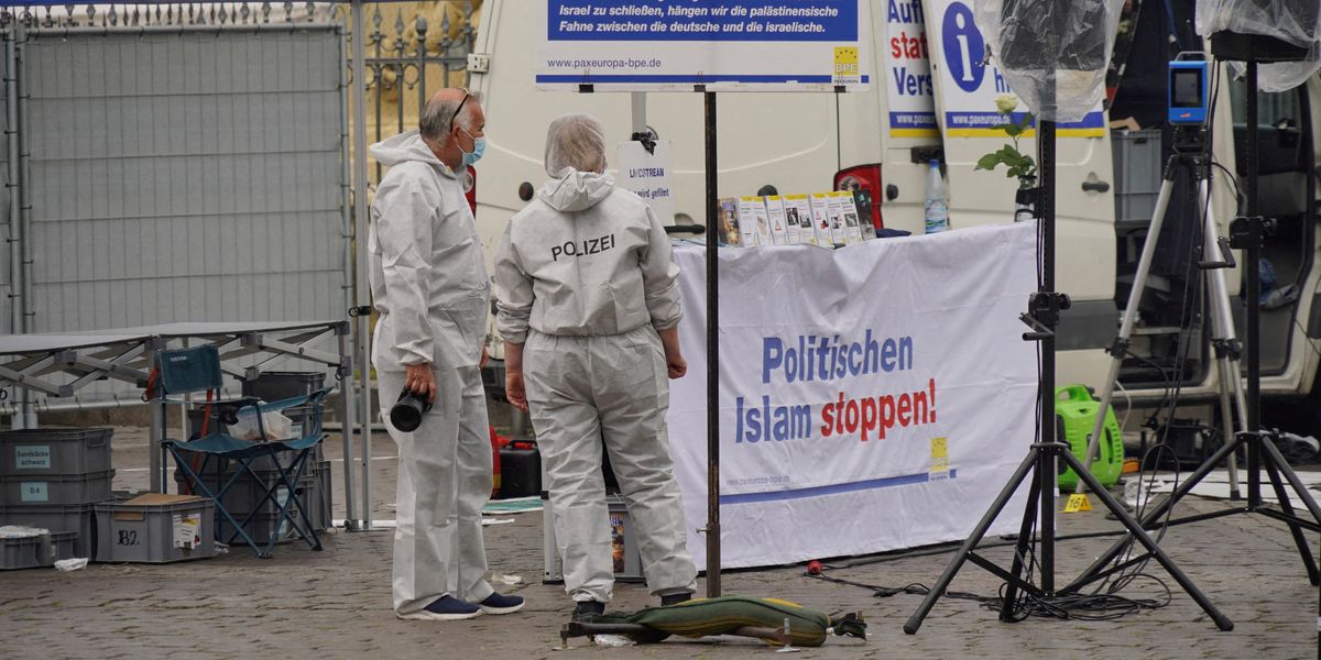 NextImg:German right-wing politician stabbed just days after knife attack at anti-Islam rally