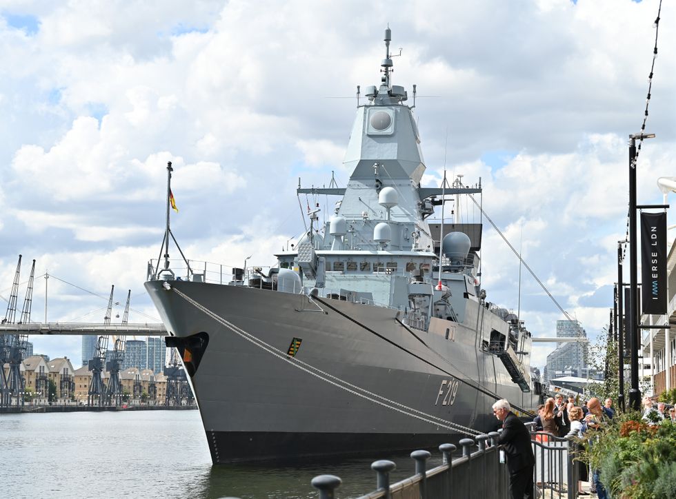 German warship Sachsen