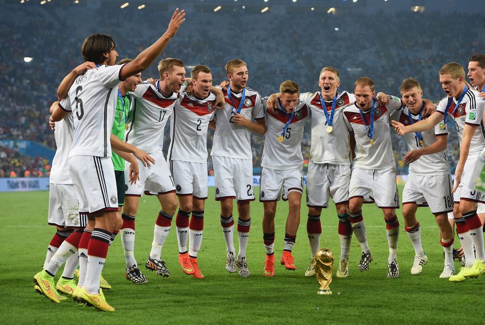 Germany went on to win the World Cup in 2014 with Argentina beaten 1-0 in the final