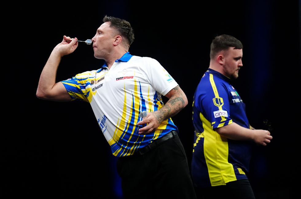 Gerwyn Price and Luke Littler