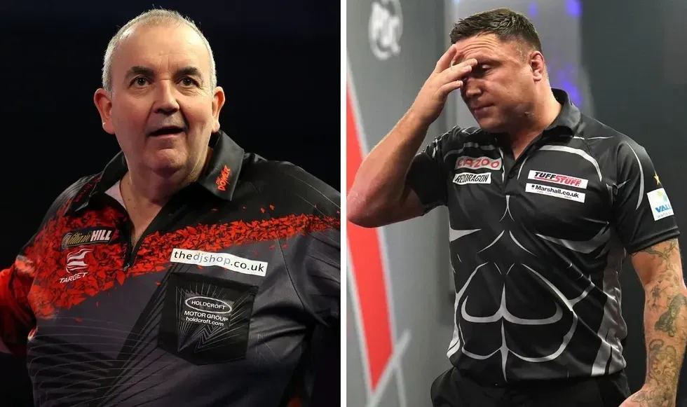 Gerwyn Price and Phil Taylor