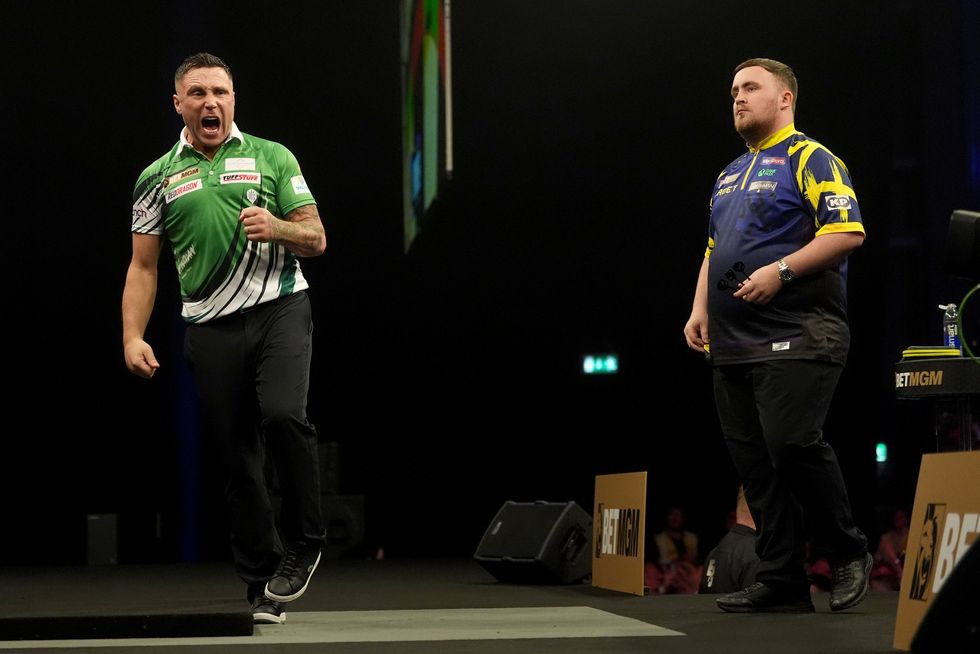 Gerwyn Price was stunned as Luke Littler came from behind to win Premier League night seven