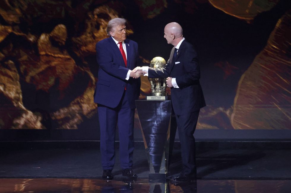 Gianni Infantino and Donald Trump