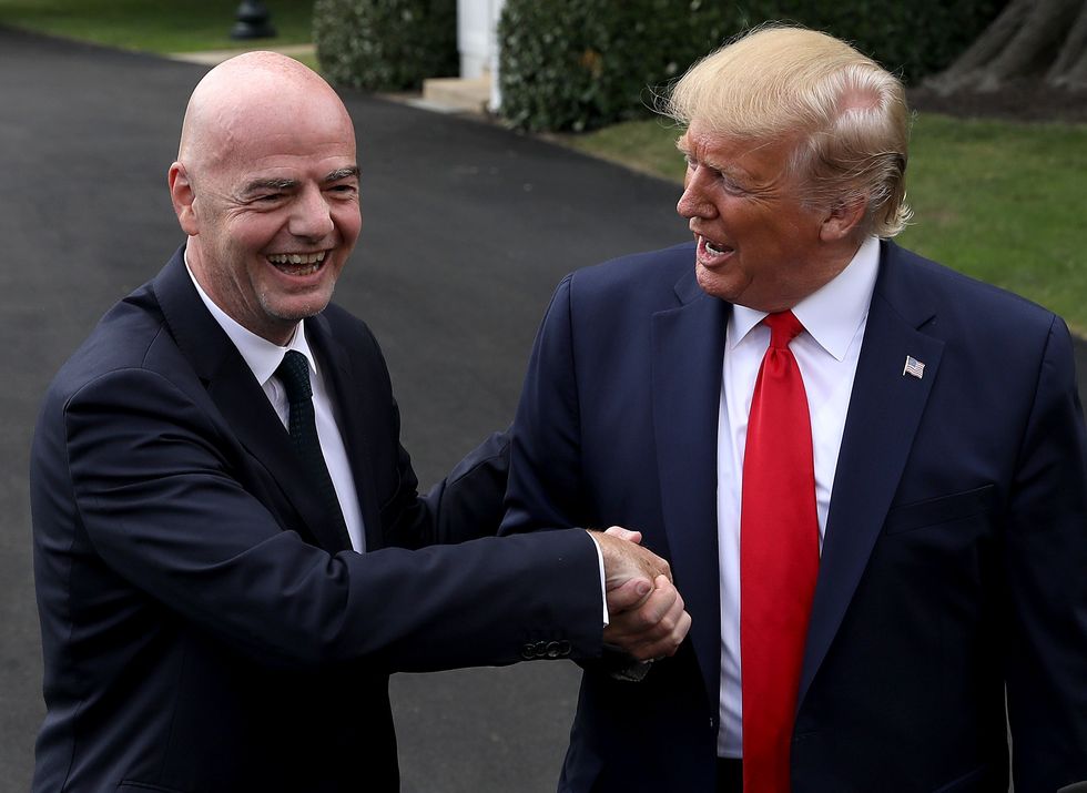 Gianni Infantino, Donald Trump