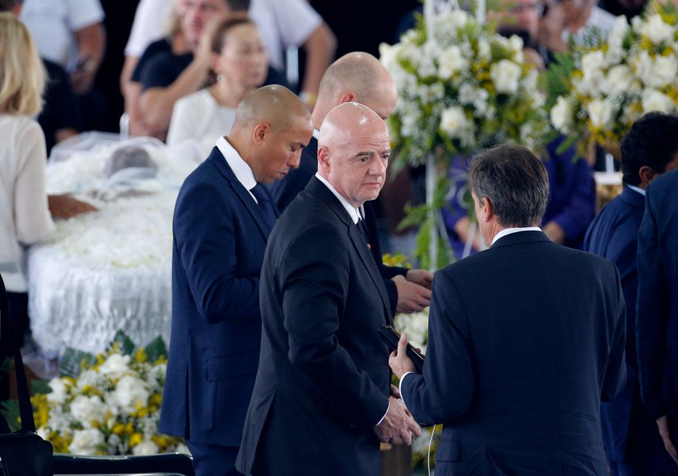Gianni Infantino has been met with widespread criticism following his selfie near Pele's coffin.