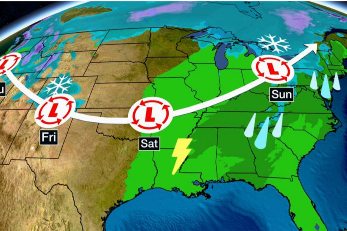 Giant storm sweeps the breadth of the US