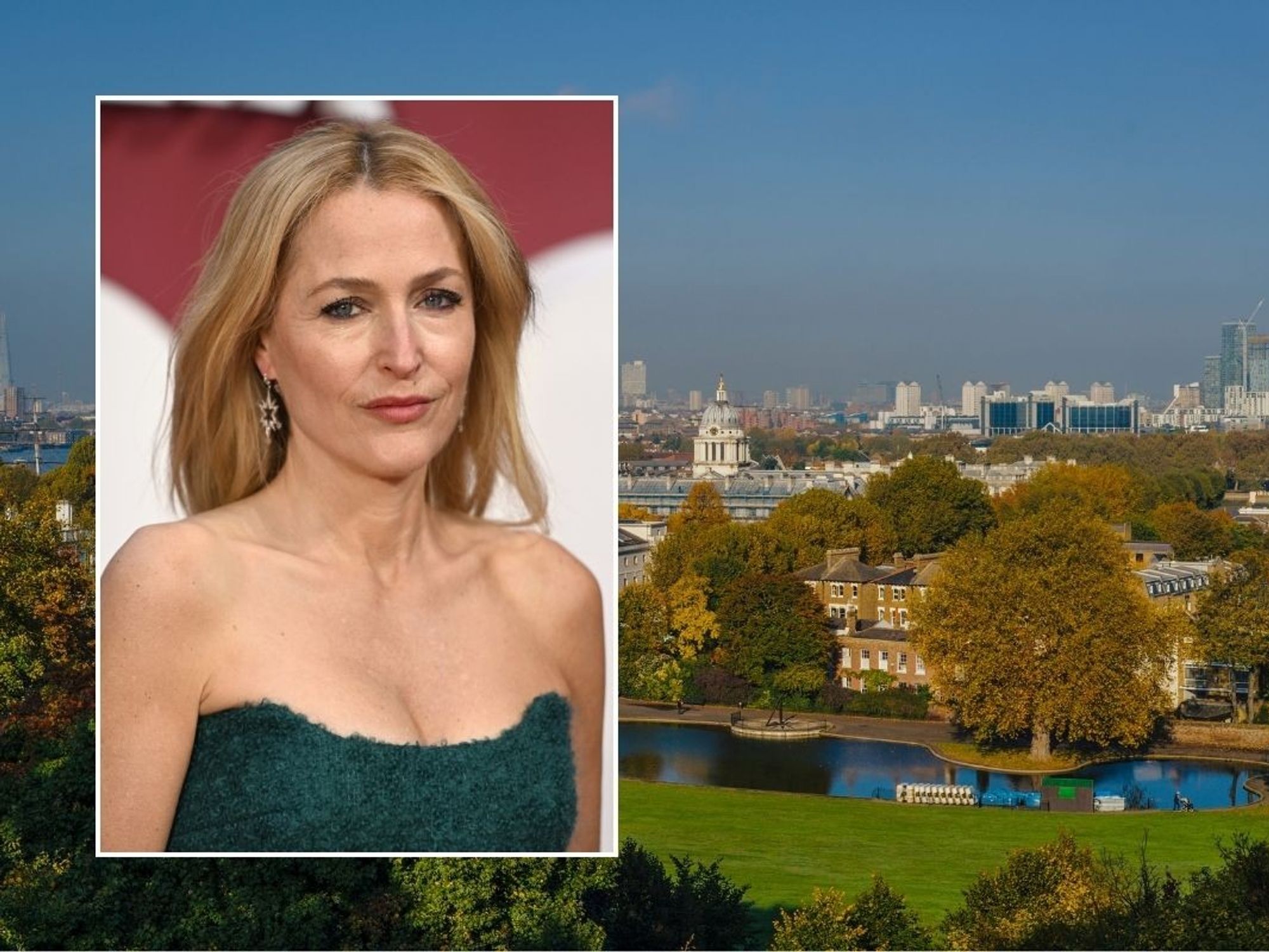 Gilian Anderson and Barnsbury landscape