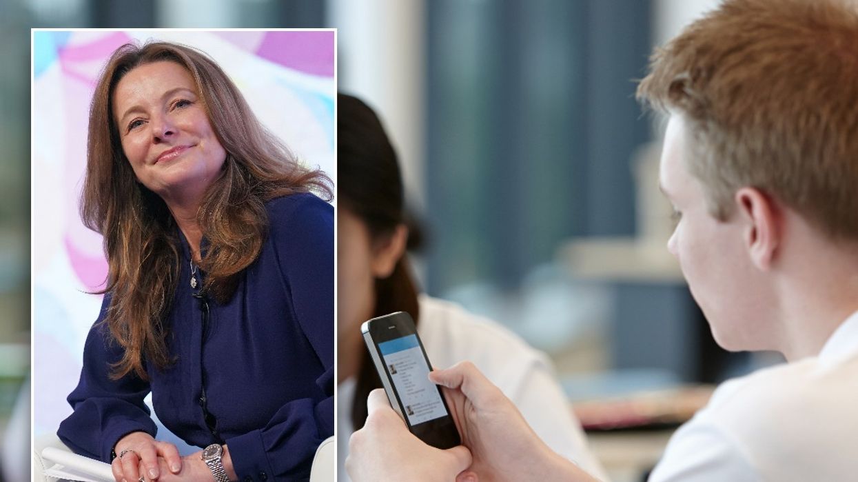 Gillian Keegan and phones being used in school