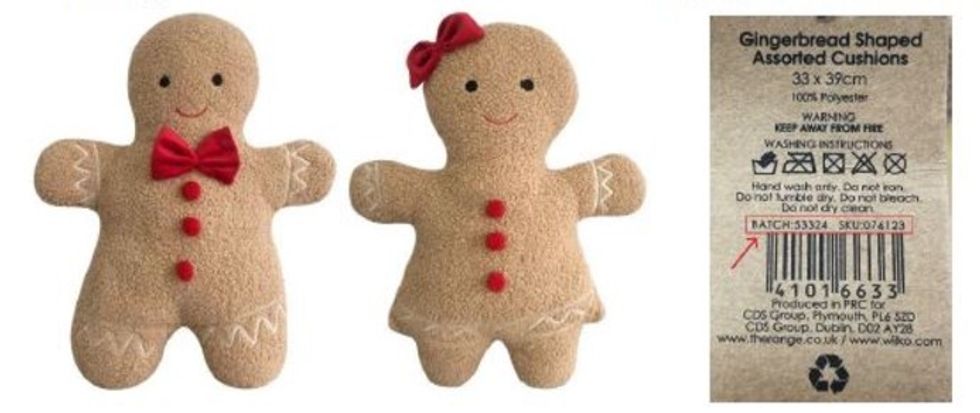 Gingerbread Shaped Cushions