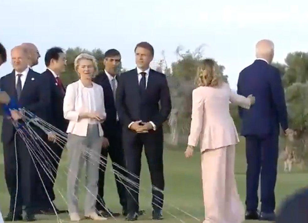 Giorgia Meloni ushers back Joe Biden