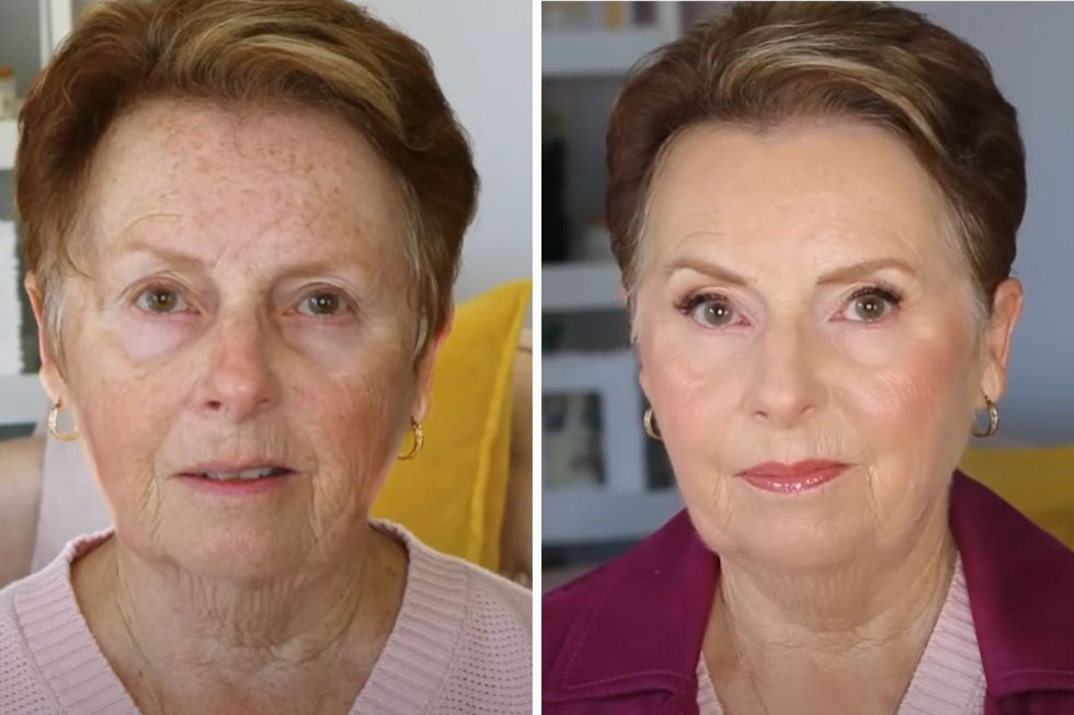 Glam Girl Gabi's model Glenda before and after makeup transformation