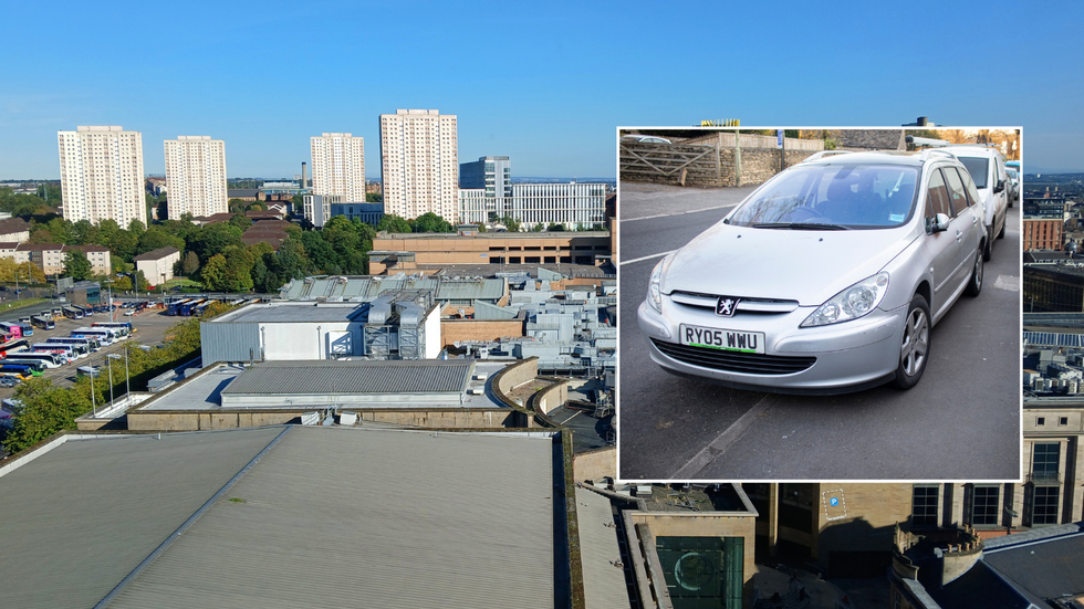 Glasgow city centre and pavement parking