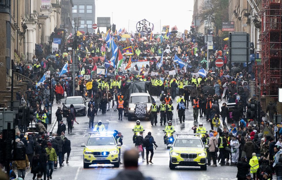 Glasgow Police presence