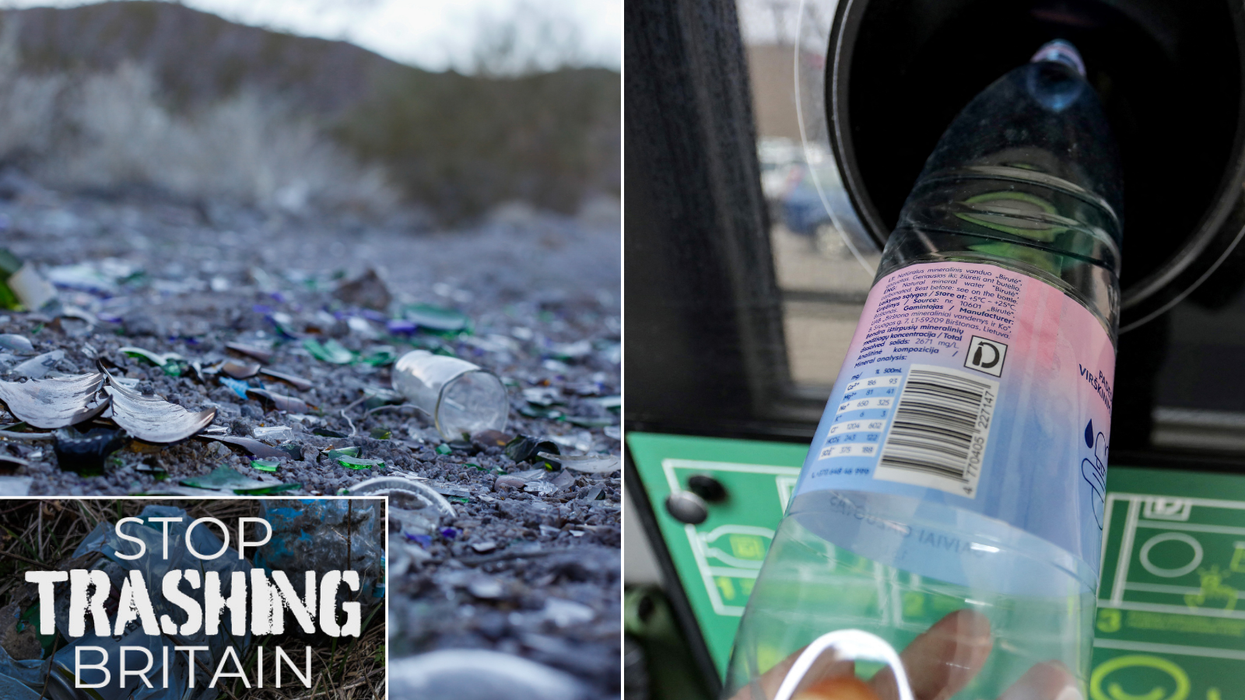 Glass broken/Bottle recycled
