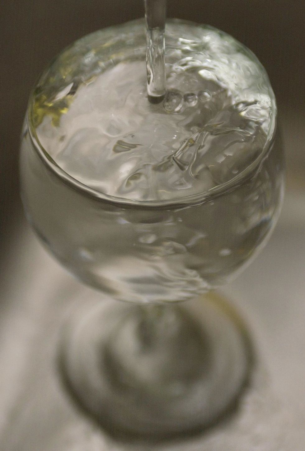 Glass full of water