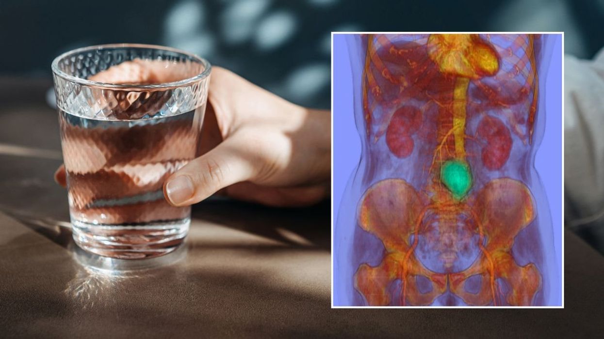 GLASS OF WATER AND BODY SCAN
