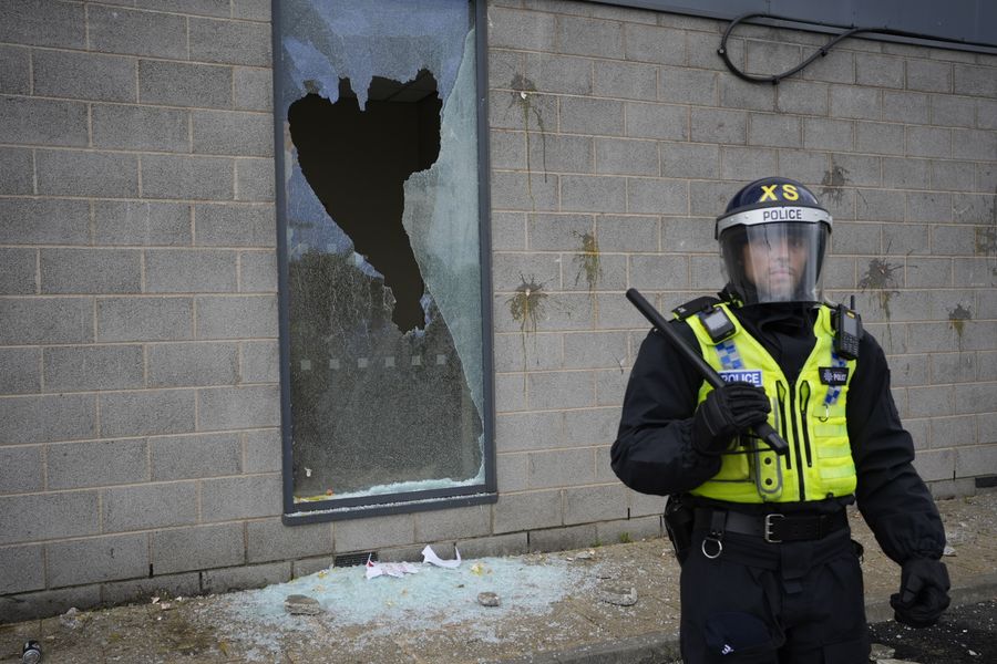 Glass smashed at the West Melton Hotel in Rotherham