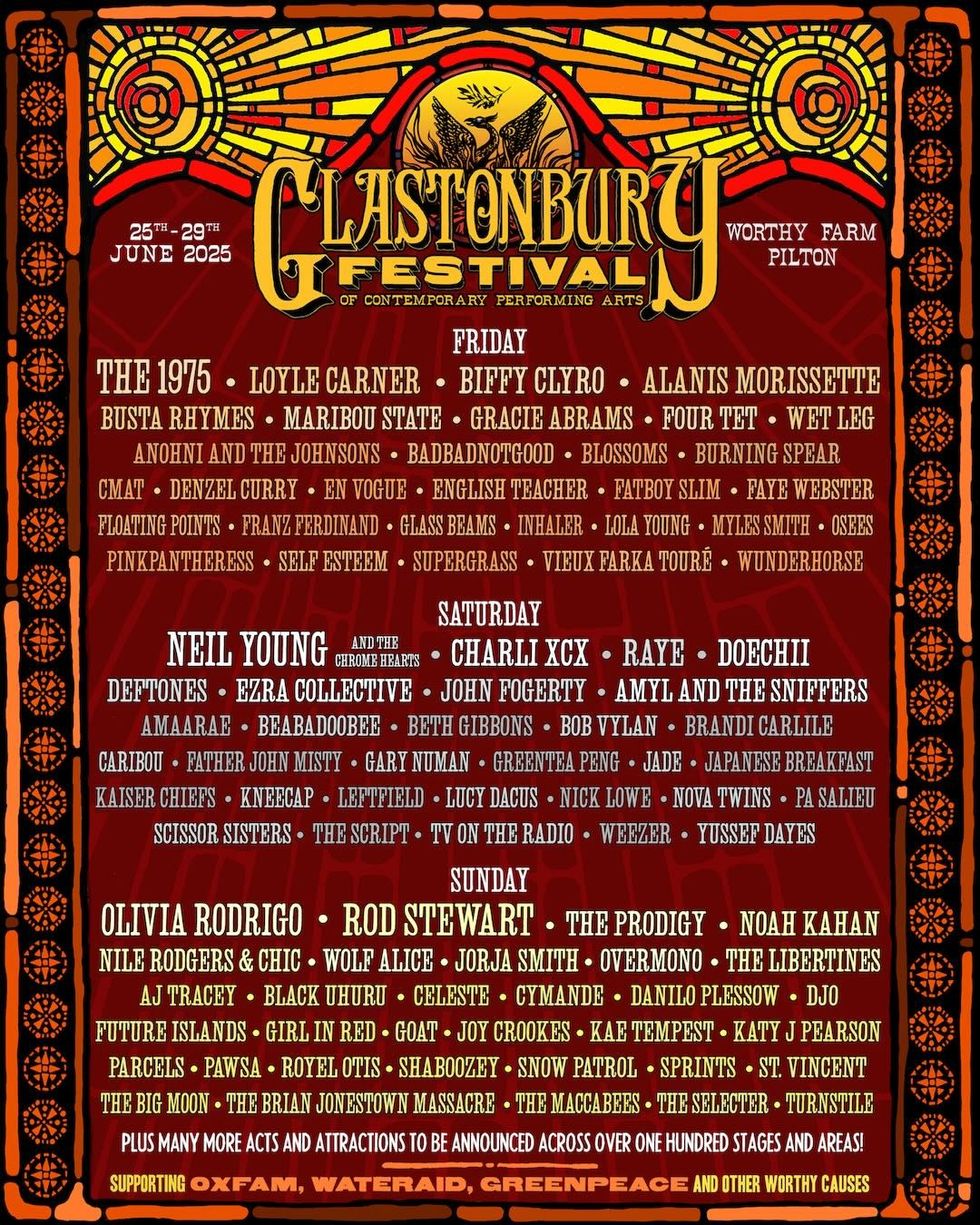 glastonbury festuval 2025