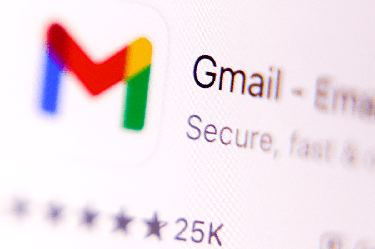 Gmail logo shown at the top of an inbox